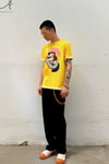 Walter Van BeirendonCK Facial T-shirts AW22-23 8017 Lemon Color